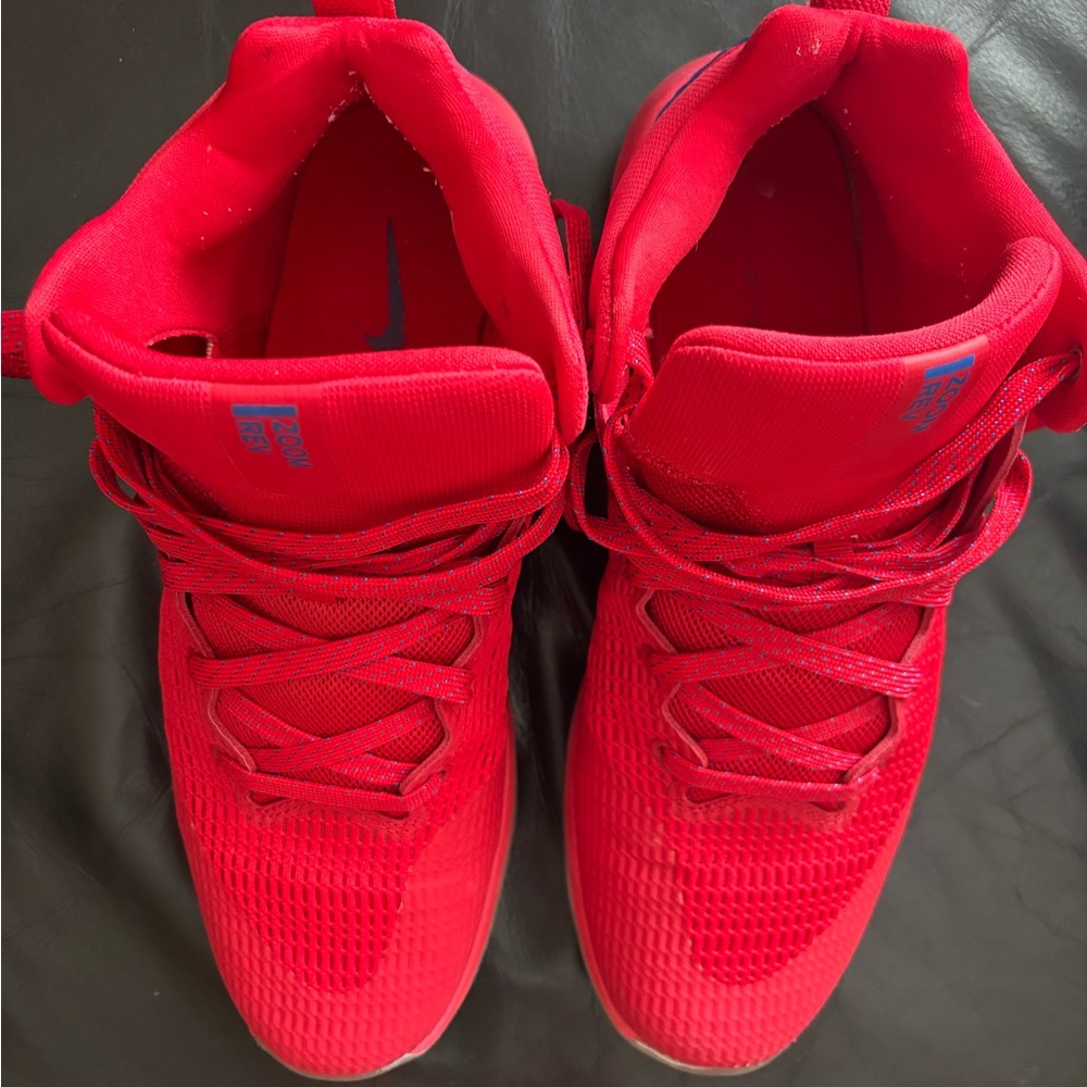 Nike Zoom Rev Men’s Basketball Shoes - Vibrant Red, Size 12